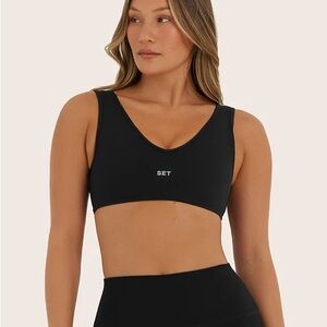 SET Active navy sports bra